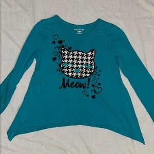 Garanimals Teal Long Sleeve Cat Tee
